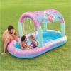 imageSwimWays Disney Princess Ariel Water Castle Deluxe Inflatable Pool Above Ground Pool with Canopy and Fast Inflation for Kids Aged Aged 3 ampamp UpDisney Princess Ariel