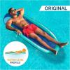 imageSwimWays Spring Float Original Pool Lounge Chair Inflatable Pool Floats Adult with Fast Inflation ampamp Head Rest for Ages 15 ampamp Up Aqua