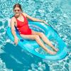 imageSwimWays Spring Float Recliner  Swim Lounger for Pool or Lake  Light BlueDark Blue Classic 13344172