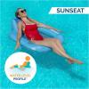 imageSwimWays Spring Float SunSeat Pool Lounge Chair Inflatable Pool Floats Adult with Fast Inflation ampamp Back Rest for Ages 15 ampamp Up BlueSunseat Pool Chair Blue