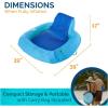 imageSwimWays Spring Float SunSeat Pool Lounge Chair Inflatable Pool Floats Adult with Fast Inflation ampamp Back Rest for Ages 15 ampamp Up BlueSunseat Pool Chair Blue
