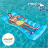 imageSwimways Comfort Cloud Pool Lounger with Fast Inflation ampamp Headrest Pillow Oversized Inflatable Pool Floats for AdultsLounger with HyperFlate Valve