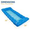 imageSwimways Comfort Cloud Pool Lounger with Fast Inflation ampamp Headrest Pillow Oversized Inflatable Pool Floats for AdultsLounger with HyperFlate Valve