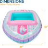 imageSwimways Disney Princess Ariel Inflatable Water Boat Vehicle for Kids Ages 3