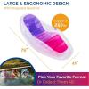 imageSwimways Dry Float Lounger Pool Float Translucent Inflatable Recliner Chair for Adults with Fast Inflation Foot Rest ampamp Cup Holder