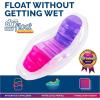 imageSwimways Dry Float Lounger Pool Float Translucent Inflatable Recliner Chair for Adults with Fast Inflation Foot Rest ampamp Cup Holder
