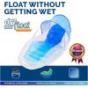 imageSwimways Dry Float Shadester Pool Float Translucent Inflatable Recliner Chair for Adults with Fast Inflation Canopy Foot Rest ampamp Cup Holder