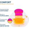 imageSwimways Dry Float Socializer Pool Float Translucent Inflatable Recliner Chair for Adults with Fast Inflation Cup Holder ampamp Back Rest