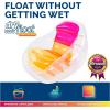 imageSwimways Dry Float Socializer Pool Float Translucent Inflatable Recliner Chair for Adults with Fast Inflation Cup Holder ampamp Back Rest