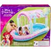imageSwimWays Disney Princess Ariel Water Castle Deluxe Inflatable Pool Above Ground Pool with Canopy and Fast Inflation for Kids Aged Aged 3 ampamp UpDisney Princess Ariel