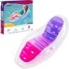 imageSwimways Dry Float Lounger Pool Float Translucent Inflatable Recliner Chair for Adults with Fast Inflation Foot Rest ampamp Cup Holder
