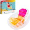 imageSwimways Dry Float Socializer Pool Float Translucent Inflatable Recliner Chair for Adults with Fast Inflation Cup Holder ampamp Back Rest