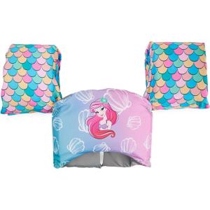 imageSwimWays Disney Princess Ariel Swim Trainer US Coast Guard Approved Life Vest Kids Swim Vest Arm Floaties ampamp Life Jackets for Kids 3355 lbs Ariel