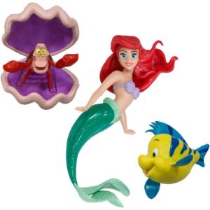 imageSwimWays Little Mermaid Disney Dive Characters Kids Pool Toy Princess Ariel Flounder and Sebastian Bath Toys and Pool Party Supplies