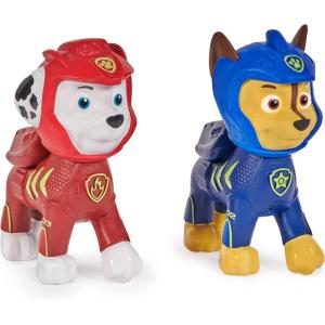 imageSwimWays Nickelodeon Paw Patrol Chase and Marshall Swim Huggable 2Pack Floating Paw Patrol Toys for Kids Ages 12pk Floating Figures