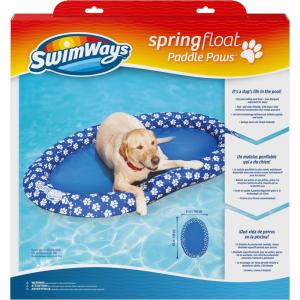 imageSwimWays Paddle Paws Spring Float Dog Raft Small 065 lbsLarge