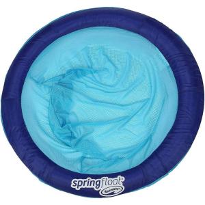 imageSwimWays Spring Float Papasan Pool Chair  BlueAqua 8quot