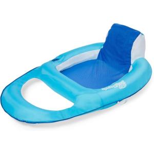 imageSwimWays Spring Float Recliner  Swim Lounger for Pool or Lake  Light BlueDark Blue Classic 13344172