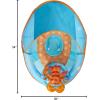 imageSwimWays Baby Spring Float Activity Center with Canopy  BlueOrange Lobster