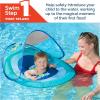 imageSwimWays Baby Spring Float with Adjustable Canopy and UPF Sun Protection Blue Lobster3  Blue Lobster