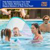 imageSwimWays Baby Spring Float with Adjustable Canopy and UPF Sun Protection Blue LobsterMermaid