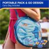 imageSwimWays Baby Spring Float with Adjustable Canopy and UPF Sun Protection Blue LobsterShark