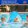 imageSwimWays Baby Spring Float with Adjustable Canopy and UPF Sun Protection Blue LobsterShark