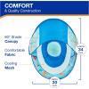 imageSwimWays Baby Spring Float with Adjustable Canopy and UPF Sun Protection Blue LobsterShark