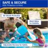 imageSwimWays Baby Spring Float with Adjustable Canopy and UPF Sun Protection Blue1Shark