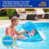 imageSwimWays Baby Spring Float with Adjustable Canopy and UPF Sun Protection Blue1Shark