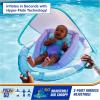imageSwimWays Baby Spring Float with Adjustable Canopy and UPF Sun Protection Blue2  Mermaid