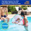 imageSwimWays Baby Spring Float with Adjustable Canopy and UPF Sun Protection Blue2  Mermaid