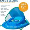 imageSwimWays Baby Spring Float with Adjustable Canopy and UPF Sun Protection Blue3Blue