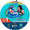 imageSwimWays Baby Spring Float with Adjustable Canopy and UPF Sun Protection Blue3Blue