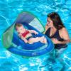 imageSwimWays Baby Spring Float with Adjustable Canopy and UPF Sun Protection Blue3Blue