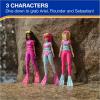 imageSwimWays Barbie Floatin Figures Swimming Pool Accessories ampamp Kids Pool Toys Barbie Party Supplies ampamp Water Toys for Kids Aged 3 ampamp UpBarbie Dive Characters