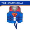 imageSwimWays DC Swim Trainer Life Jacket US Coast Guard Approved Life Vest Kids Swim Vest Pool Floats ampamp Life Jackets for Kids 3355 lbs Superman