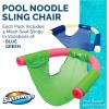 imageSwimWays Mesh Floating Pool Chair Noodle Slings 4 Pack Swimming Pool Accessories ampamp Water Toys Pool Noodle Not Included1 Pack
