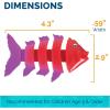 imageSwimWays Nesting Fish Water Toy Kids Pool Accessories ampamp Swimming Pool Toys 3in1 FishThemed Pool Toys for Kids Ages 3 ampamp UpFish Styx Diving Toy3 Pack