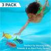 imageSwimWays Nesting Fish Water Toy Kids Pool Accessories ampamp Swimming Pool Toys 3in1 FishThemed Pool Toys for Kids Ages 3 ampamp UpFish Styx Diving Toy3 Pack