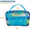 imageSwimWays PackNFloat 2in1 Pool Chair and Tote Bag Blue Palm