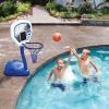 imageSwimWays Plastic MultiSport Volleyball Set Includes 2 Bases 1 Net 1 Volleyball Ideal for Pool Parties and Outdoor GamesBasketball