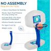 imageSwimWays Plastic MultiSport Volleyball Set Includes 2 Bases 1 Net 1 Volleyball Ideal for Pool Parties and Outdoor GamesVolleyball  Basketball