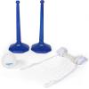imageSwimWays Plastic MultiSport Volleyball Set Includes 2 Bases 1 Net 1 Volleyball Ideal for Pool Parties and Outdoor GamesVolleyball