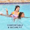 imageSwimWays Power Swimr Outdoor Pool Swim Vest for Kids Adjustable Kid Pool Float for Swim Training Medium Pink MermaidMermaid