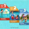 imageSwimWays Power Swimr Outdoor Pool Swim Vest for Kids Adjustable Kid Pool Float for Swim Training Medium Pink MermaidMermaid