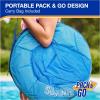 imageSwimWays Spring Float Premium Hammock Pool Lounger Inflatable Pool Floats Adult with Fast Inflation for Ages 15 ampamp Up Sky Blue
