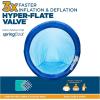 imageSwimWays Spring Float Premium Papasan Pool Lounger Inflatable Pool Floats Adult with Fast Inflation for Ages 15 ampamp UpPapasan Blue