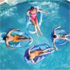 imageSwimWays Spring Float Premium Papasan Pool Lounger Inflatable Pool Floats Adult with Fast Inflation for Ages 15 ampamp UpPapasan Blue New Version