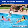 imageSwimWays Spring Float Premium Papasan Pool Lounger Inflatable Pool Floats Adult with Fast Inflation for Ages 15 ampamp UpPapasan Blue New Version